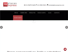 Tablet Screenshot of placasexpress.com